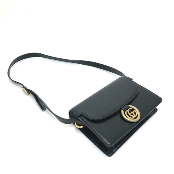GUCCI Black GG Marmont Shoulder Bag - Picture 11 of 13